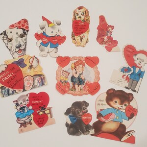 Vintage Valentines Cards - Lots of Animals!