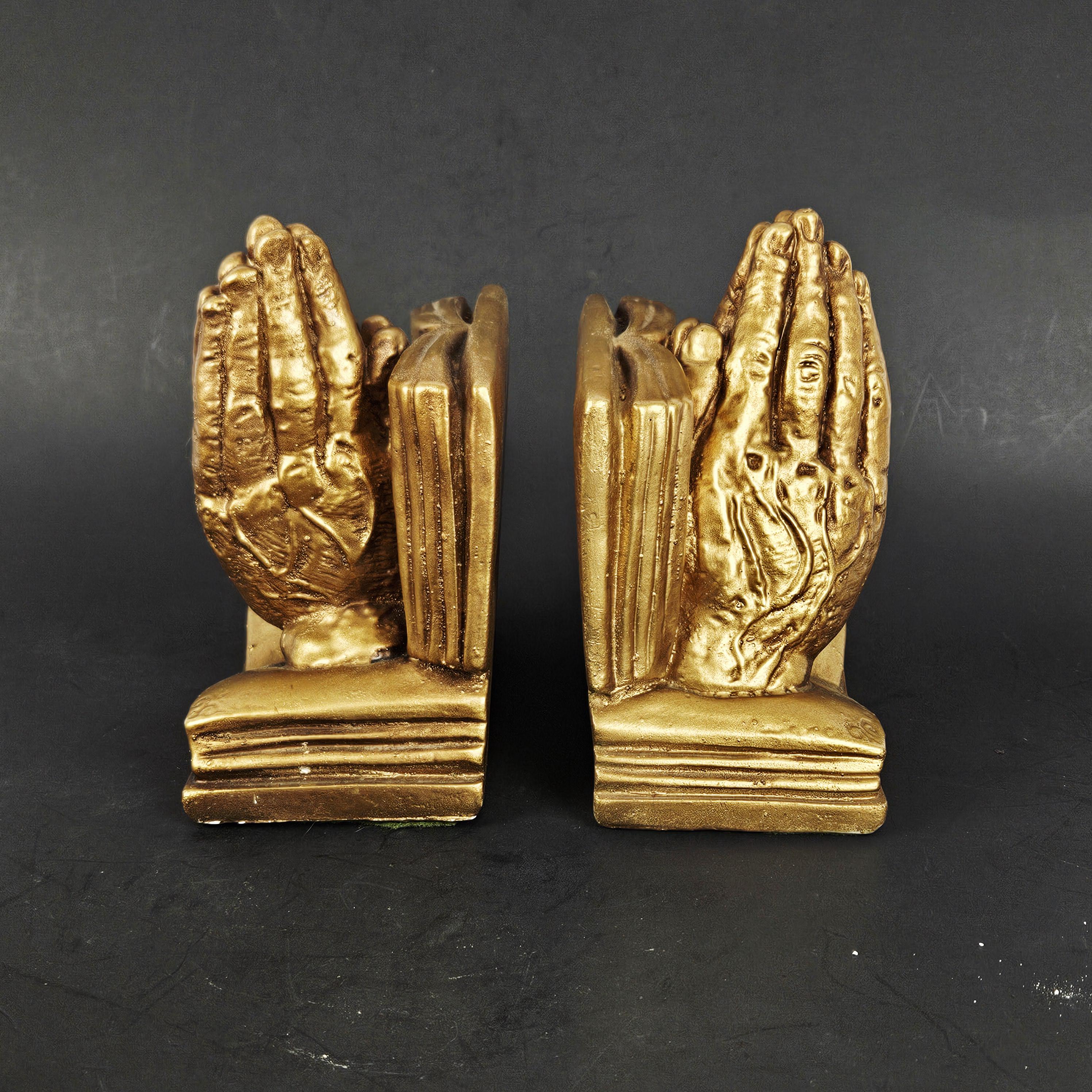 Vintage Praying Hands Book End Set Original Pair - Etsy