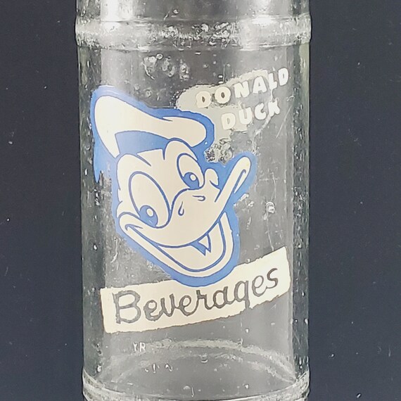 Donald Duck Beveragesコーラ未開封 Vintage Clear Donald Duck Beverages Soda Bottle - Etsy