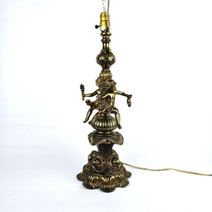 Vintage Hollywood Regency Cherub Lamp from L&L WMC #8462