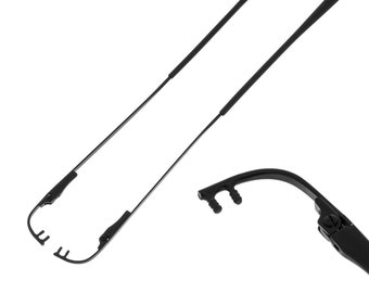 2 pcs métal noir 15 cm sans monture charnière à ressort branches branches avec embouts - 2,3 mm branches de lunettes lunettes de lecture lunettes