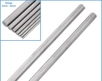 2pcs 6mm x 100mm Knife Handle Rivet Rod Screw Solid Stainless Steel Fastening Making Lock In Blade Pin Stock Shaft Tube Bar Round Fix DIY