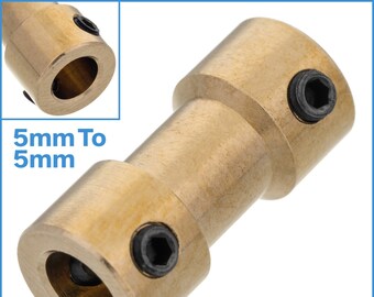5mm To 5mm Brass Motor Shaft Coupler Solid Straight Drive Connector Adapter Transmission Sleeve For RC Boat Car Coupling Replace Part