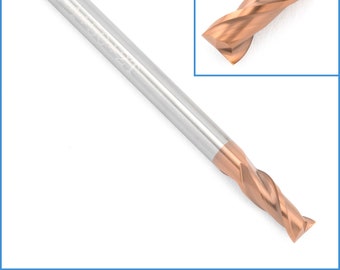 4mm HRC55 Tungsten Carbide TiAlN Coated 2 Flute End Mill High Hardness Shank Edge Cutter Circle Round Router Bit Precision Milling Radii