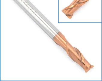 5mm HRC55 Tungsten Carbide TiAlN Coated 2 Flute End Mill High Hardness Shank Edge Cutter Circle Round Router Bit Precision Milling Radii