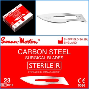 LOT OF 100 PCS CARBON STEEL STERILE SURGICAL SCALPEL BLADES #10A #11 #12  #15