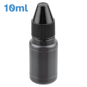 10ml zwarte inkt navulling zelfinkt stempel pad office craft paper papercraft tekening schilderij tekenen stempelen briefpapier vervangende kleur