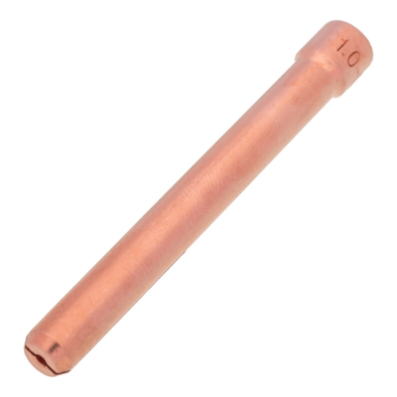 5pcs 1.0mm X 50mm Copper Collet With Slit for Tig Welding Torch Split Collets Tighten Hold