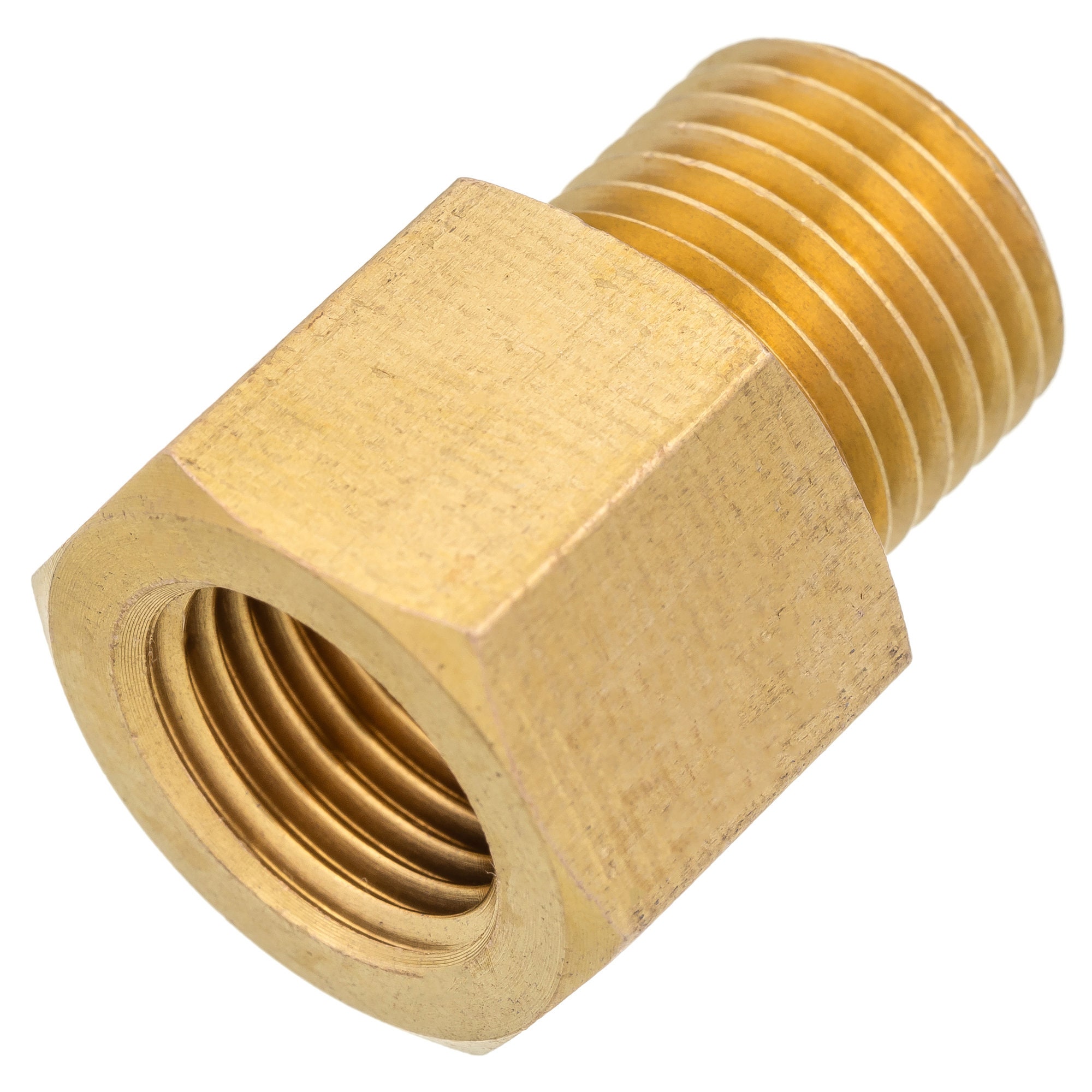 ERGAOBOY 2 Pezzi 1/8" BSP Femmina A 1/4" BSP Maschio Ottone Riduttore Boccola Esagonale Raccordo - Foto 3