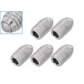 5pcs M5 x 8mm Threaded Ball Spring Plunger Stainless Steel 20N Max Load Screw Bolt Hex Socket Point Grub Indexing Positioning Loading Tool