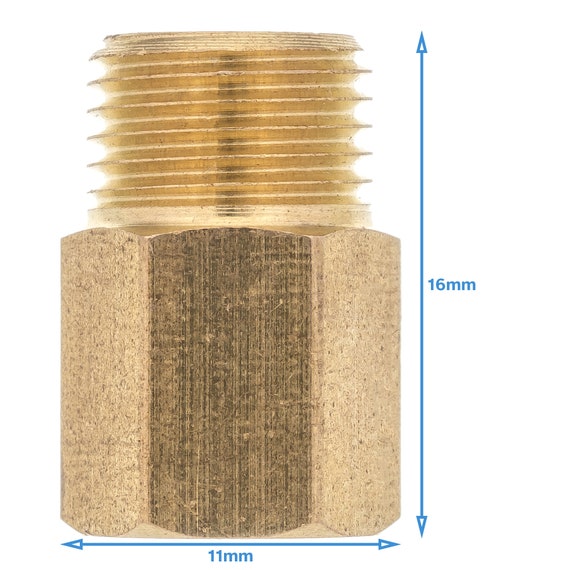 Male BSPP to Female NPT brass adapter 1/8, 1/4, 1/2, 1