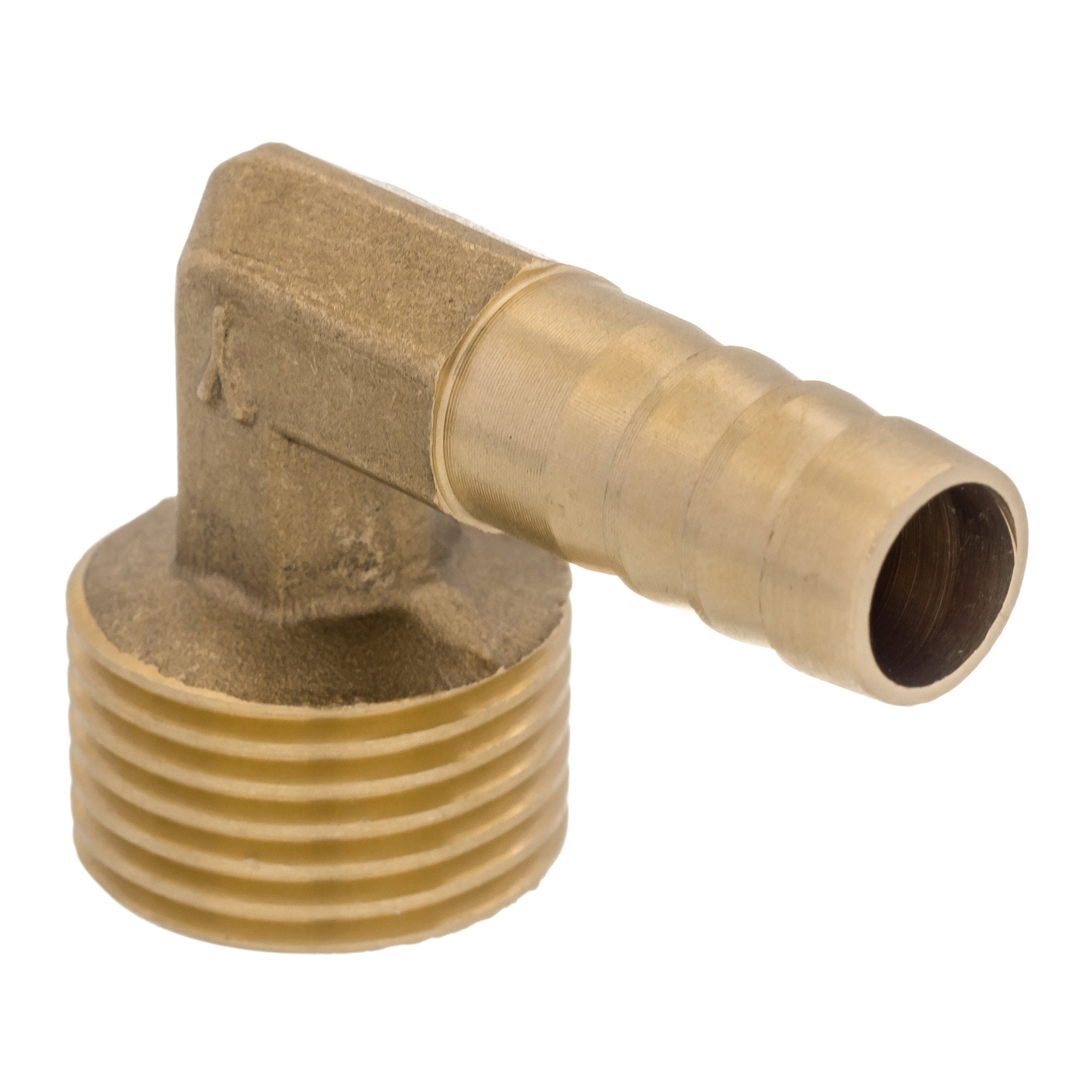 Raccordo A Gomito In Ottone 90° - Filettatura Maschio BSP NPT 1/2" X Tubo Flessibile 10mm, Connettore Per Acqua/Aria