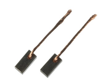 2pcs 12mm x 6mm x 6mm Carbon Motor Brush Copper Wire Electric Electronic Power Brushes Wiper Repair Car Auto Window Spare Part DC Tool