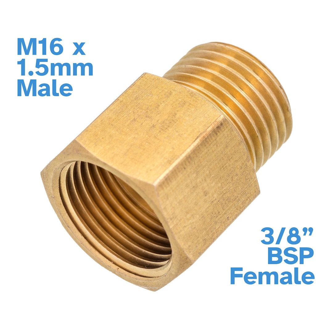 M16 x 1.5 mm オス - 3/8