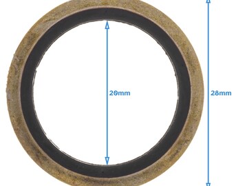 LOT Of 20 M6 Bonded Seal Washers - Nitrile Rubber & Metal Hydraulic Seals