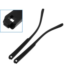 May include: A pair of black plastic replacement temple arms for eyeglasses.