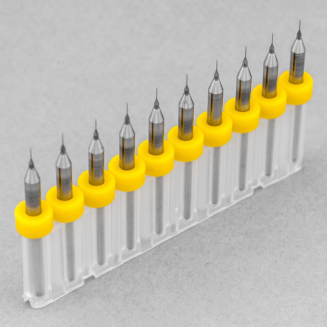 10pcs 0.15mm Tungsten Carbide Twist Drill Bit 3.175 (1/8") Shank High ...