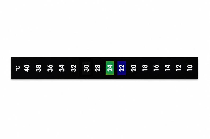 10 - 40 Degrees Celsius Temperature Indicator Strip Liquid Crystal Thermometer Sticker for Milk Coffee Brewing Aquarium Fermentation Monitor image 4