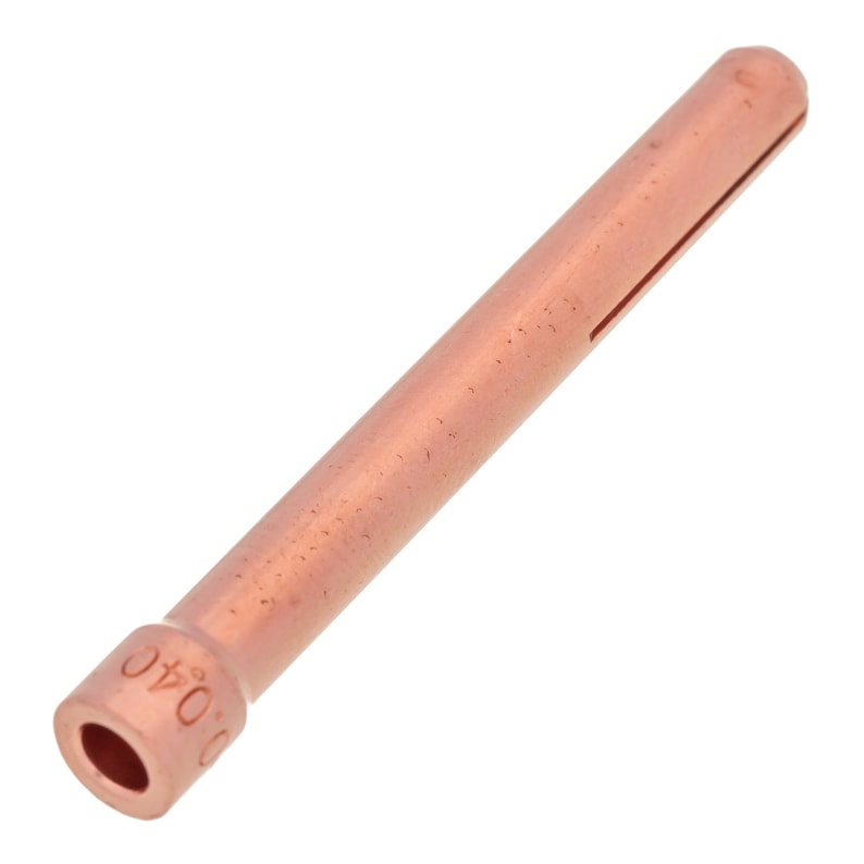 5pcs 1.0mm X 50mm Copper Collet With Slit for Tig Welding Torch Split Collets Tighten Hold
