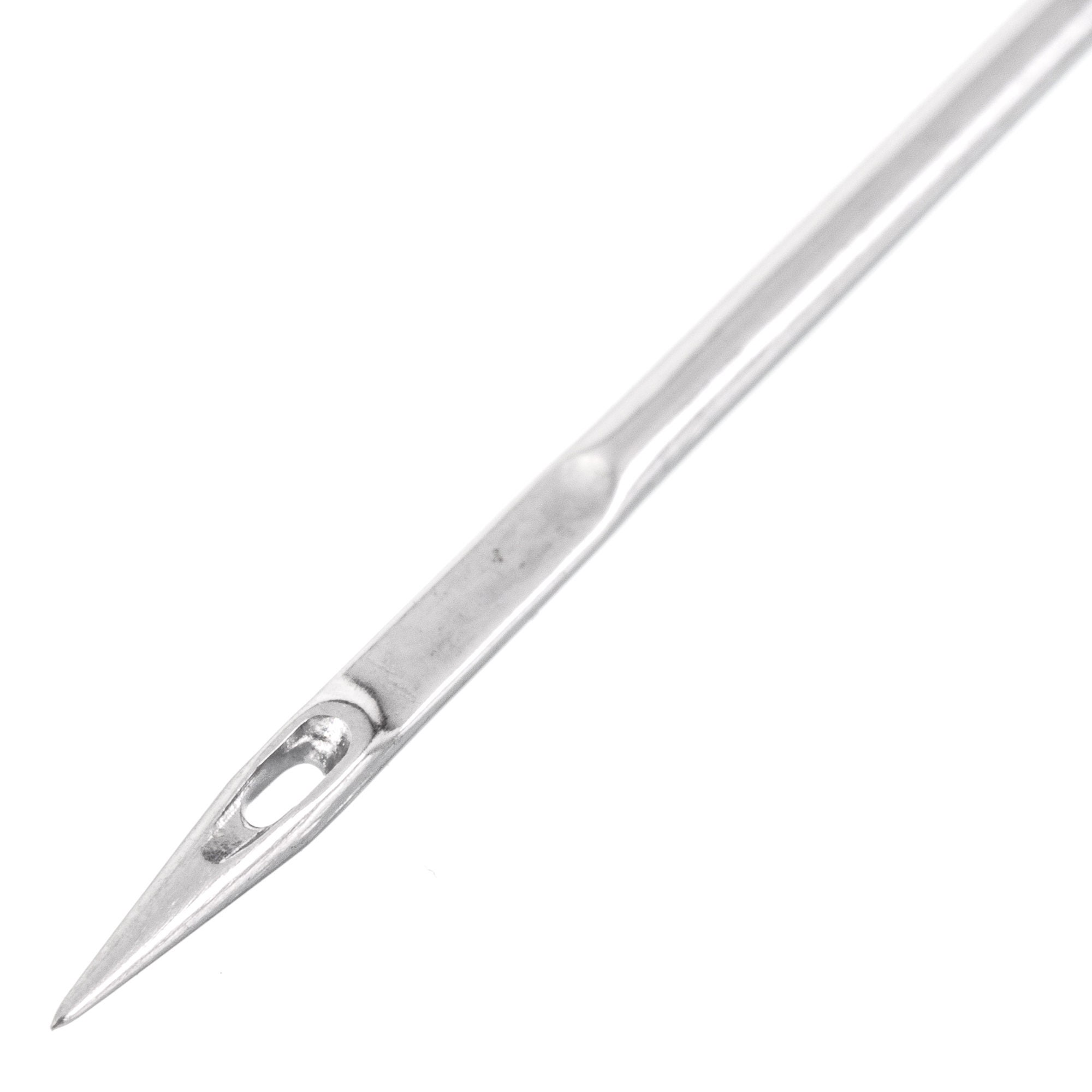 20 Organ 15X1ST Titanium (PD) Sharp Or Ball Point Flat Shank Home Embroidery Machine Needs With Large Eye ~ Multiple Sizes! (Metric 75/11 (Ball...