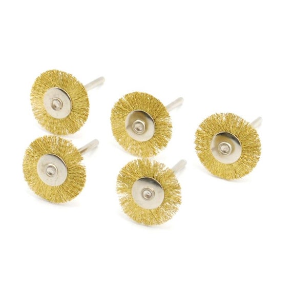 20 Spazzole A Disco Con Gambo Da 3,175 Mm, Diametro 25 Mm, In - Foto 6