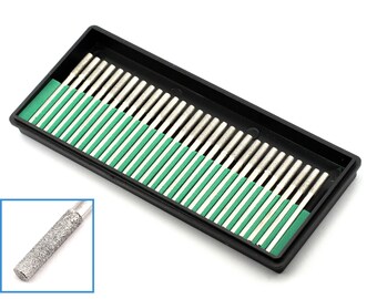 30pcs diamond burr drill bit set suitable rotary tool - Mauritius