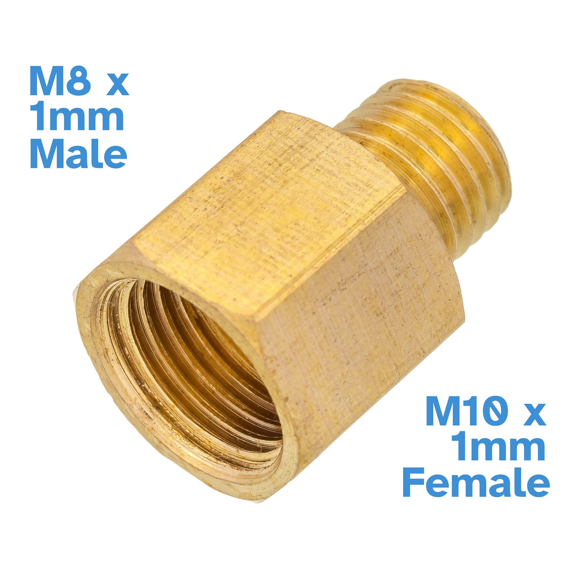 Rosca macho métrica M14 M16 M20 x 8/10/12/13/16mm OD espiga para manguera conector de acoplamiento de tubería de latón Splicer-M16x1.5 a 8mm