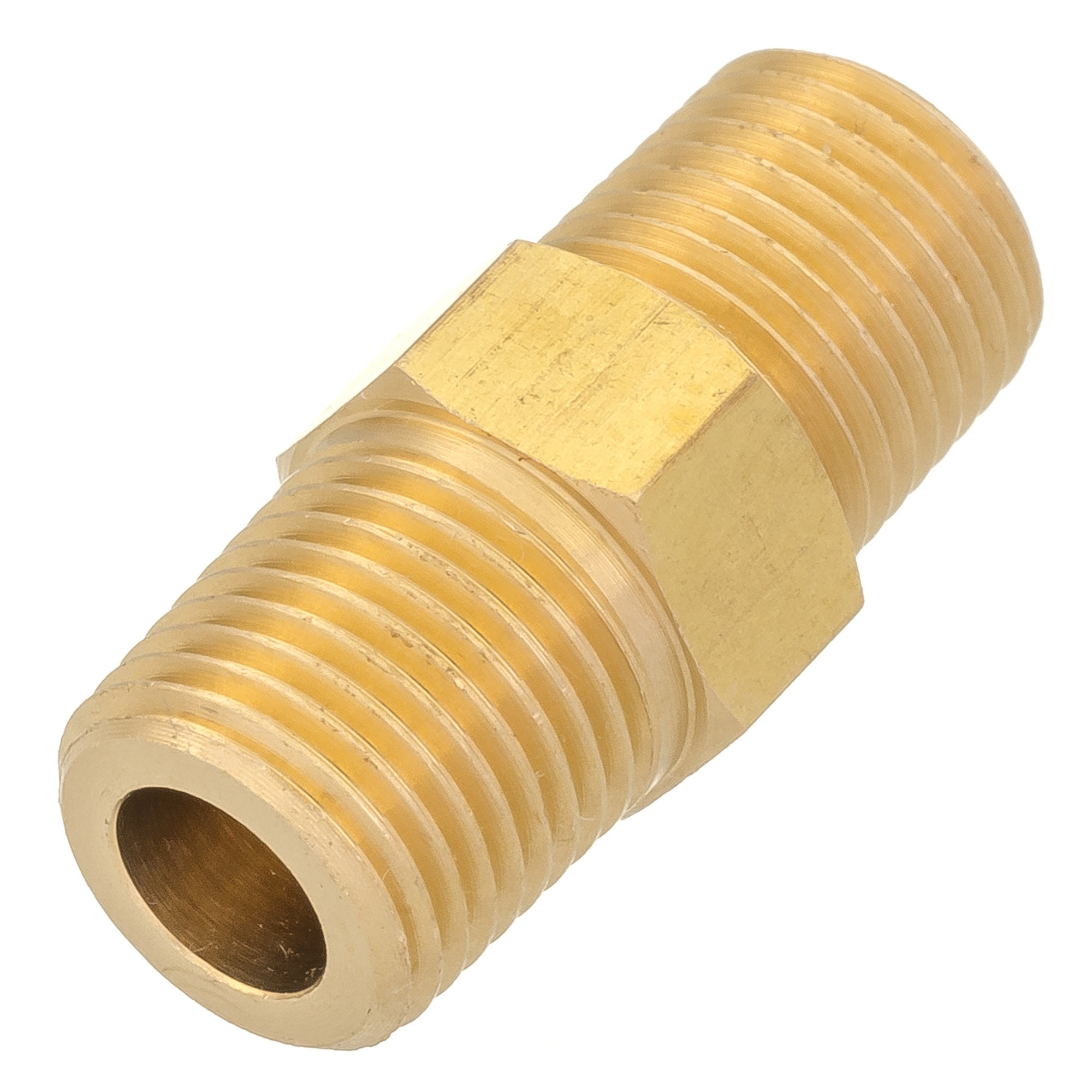 Tappo A Testa Esagonale In Ottone Massiccio 1/8 NPT Filettatura Maschio - Foto 4