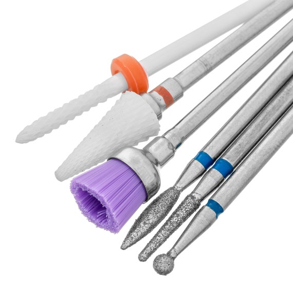 PUNTA TRAPANO UNGHIE Ceramica Punta Elettrica File Unghie Rotante Punta - Foto 8