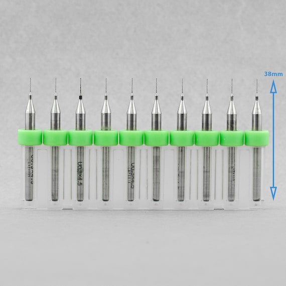 10er Set Mikro-Bohrer Aus Wolframstahl: Präzisionsfräser Für Feinste Arbeiten (0,5 Bis 2,5 Mm)