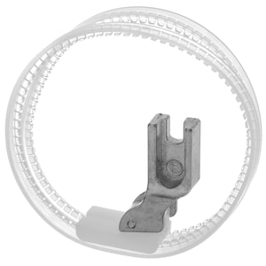 Machine à coudre industrielle en plastique d'acier inoxydable de rouleau de pied presseur d'anneau pour le matériel en cuir de PVC Kit de couture de pieds pièce de rechange outil de remplacement image 2