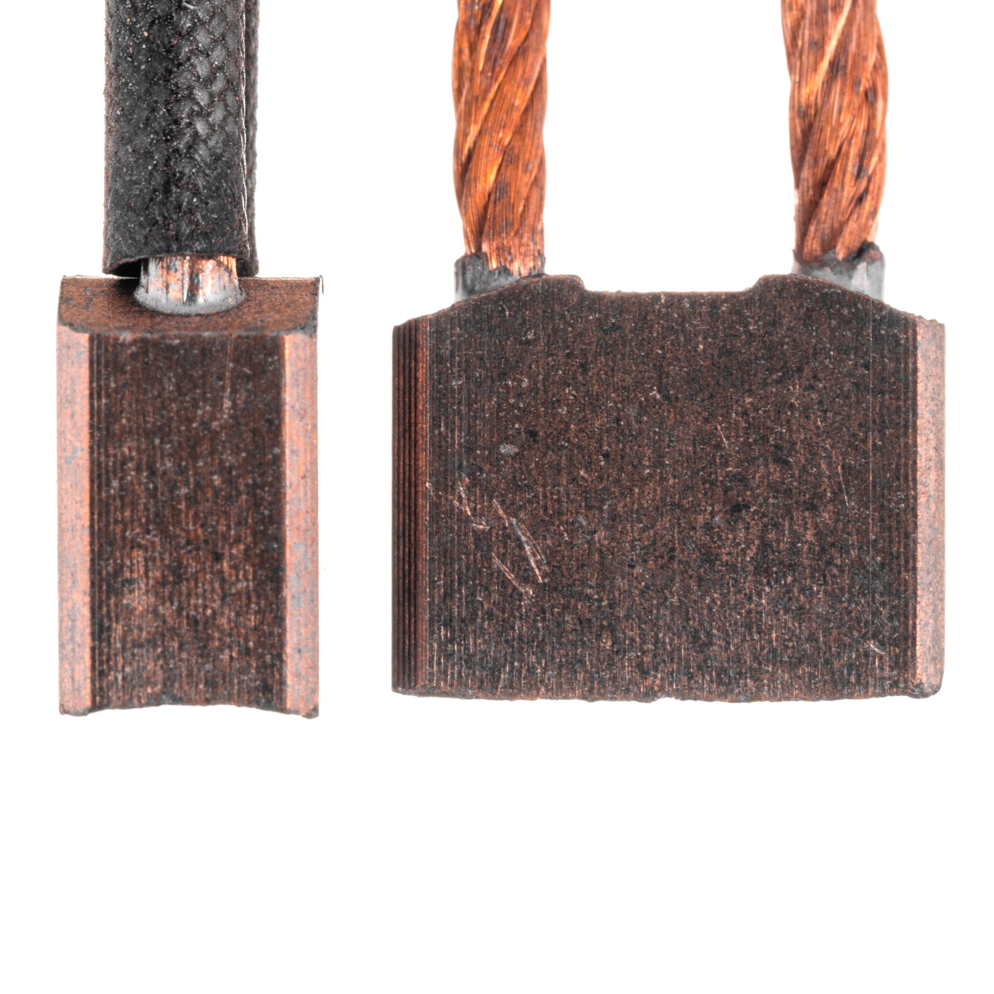 2-Pack D374 Carbon Brushes – 9x12x20mm With Copper Leads – For DC Motors & Power Tools