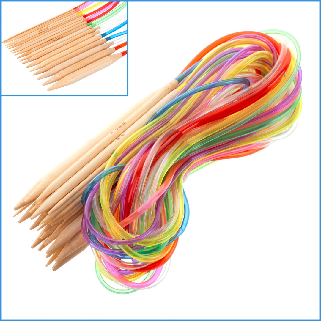 Select Size 19.7 50cm Bamboo Circular Knitting Needles Needle Sizesus 0 1  2.0 2.5 3 5 6 7 8 9 10 10.5 10.75 11 13 15 2.25 2.75 4.0 5.5 Mm 