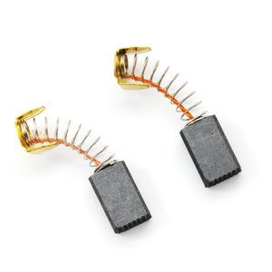 2pcs 15mm x 10mm x 6mm Carbon Motor Brush Copper Wire Power Drill Electric Hammer Electrical Spring Coil Spare Part DC Rotary Replace Tool