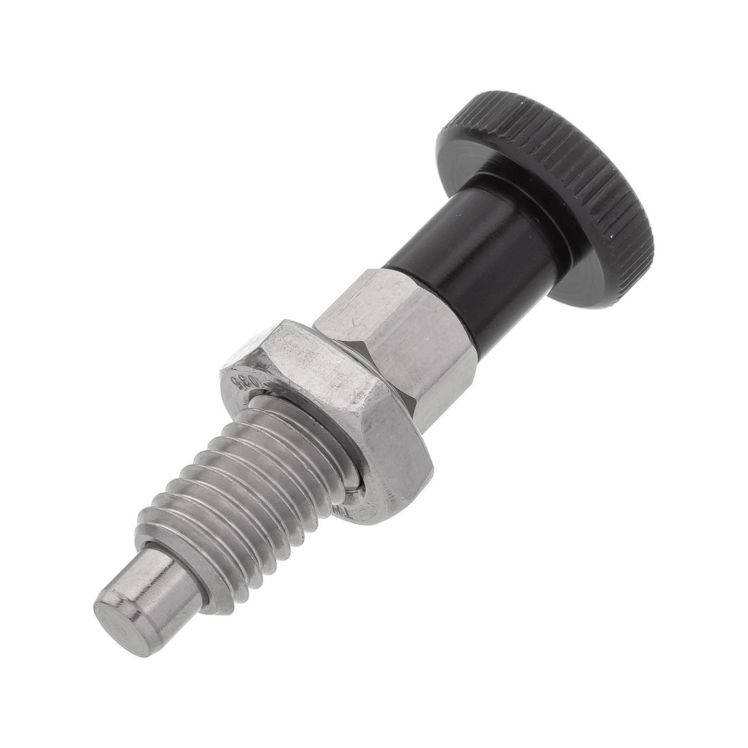 1pc M10 X 6mm Indexing Spring Plunger Stainless Steel Black Pin Head ...
