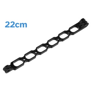 22cm Aluminium Straight Extension Arm Connecter Action Camera Rod Helmet Mount Selfie Stick Pivot Hollow Adjustable Holder Replacement Part