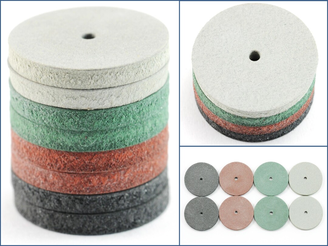 10x Silikon-Polierscheiben 22 Mm Mittlere Körnung  Produktbild-Vorschau 4