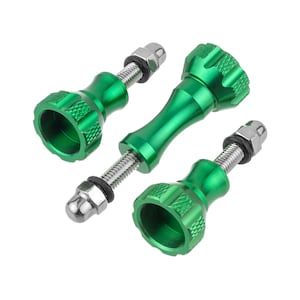 3pcs Green Aluminium Thumb Screw For Action Camera Extension Arm Connecter Quick Connect Mount Accessories Bolt Nut Knob Long & Short Part