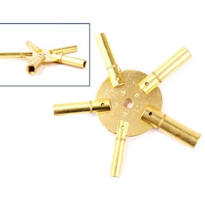 2 4 6 8 10-formaat messing klokopwindsleutel 5-polige opwinder krukas vintage antieke horlogeset opwindinstelling setter horlogemaker juwelier gereedschap