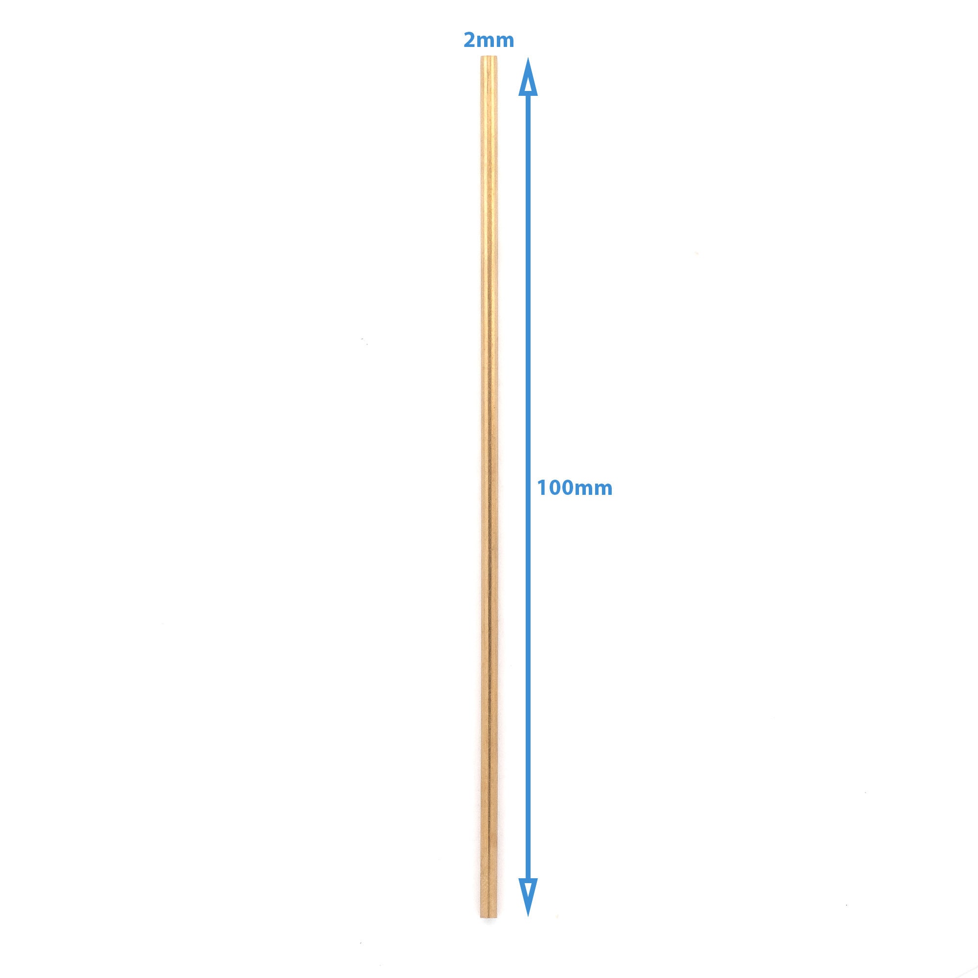2pcs 2mm X 100mm Solid Brass Rivet Knife Handle Rod Bar Fastening ...