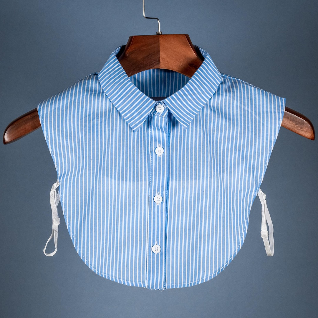 Women Blue Stripes Notch Collar Shirt With Lounge Pants