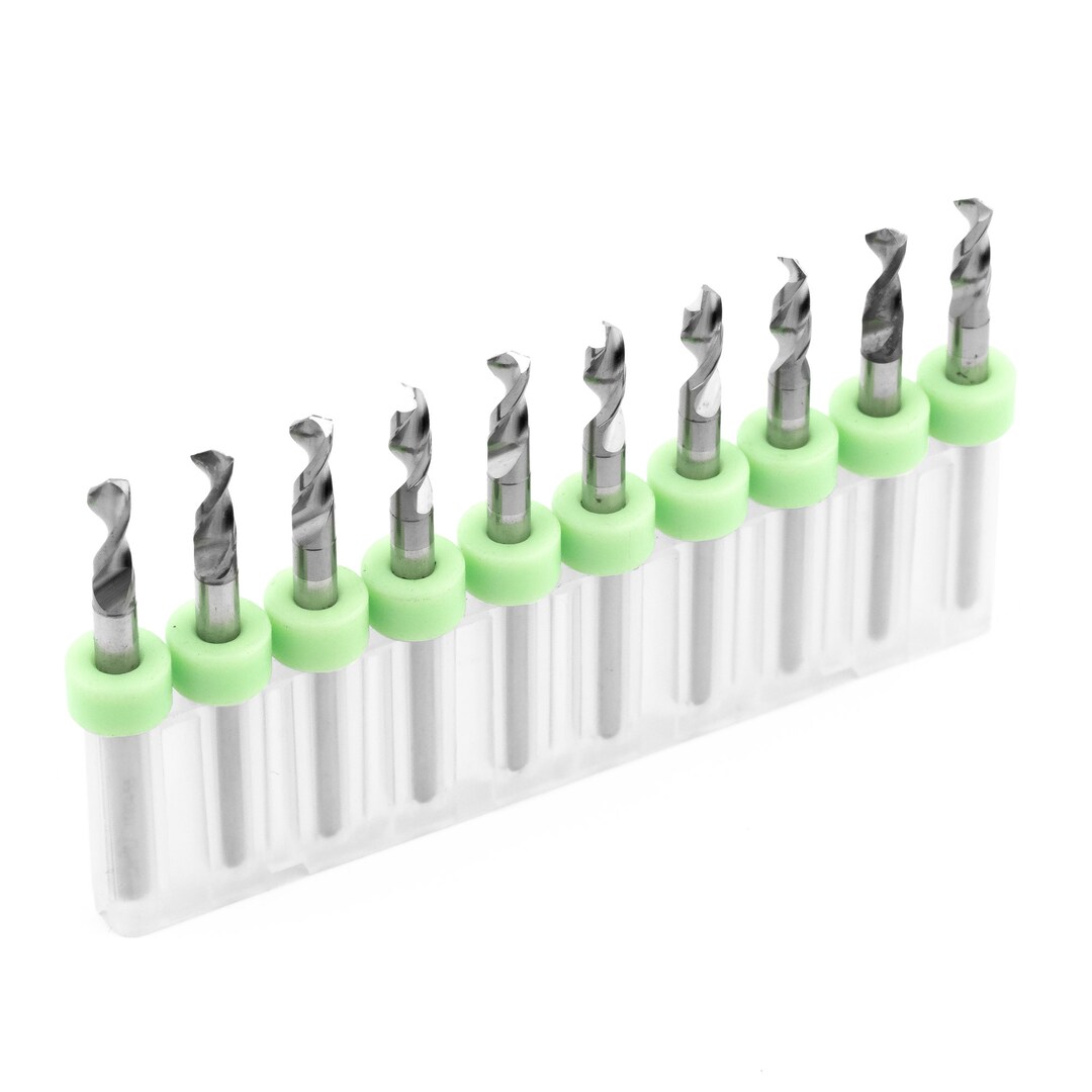 10pcs 3.1mm Tungsten Carbide Twist Drill Bit 3.175 (1/8") Shank High ...