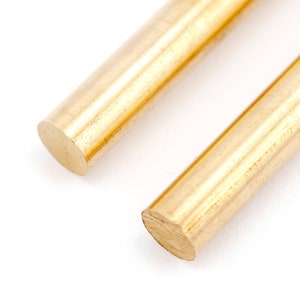 2pcs 6mm X 100mm Solid Brass Rivet Knife Handle Rod Bar Fastening ...