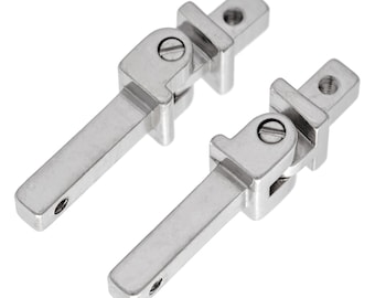 2 pièces 2.5 mm lunettes baril charnière assemblage en acier inoxydable embout de réparation de joint outil optique lunettes branche lunettes lunettes visser sur rotation