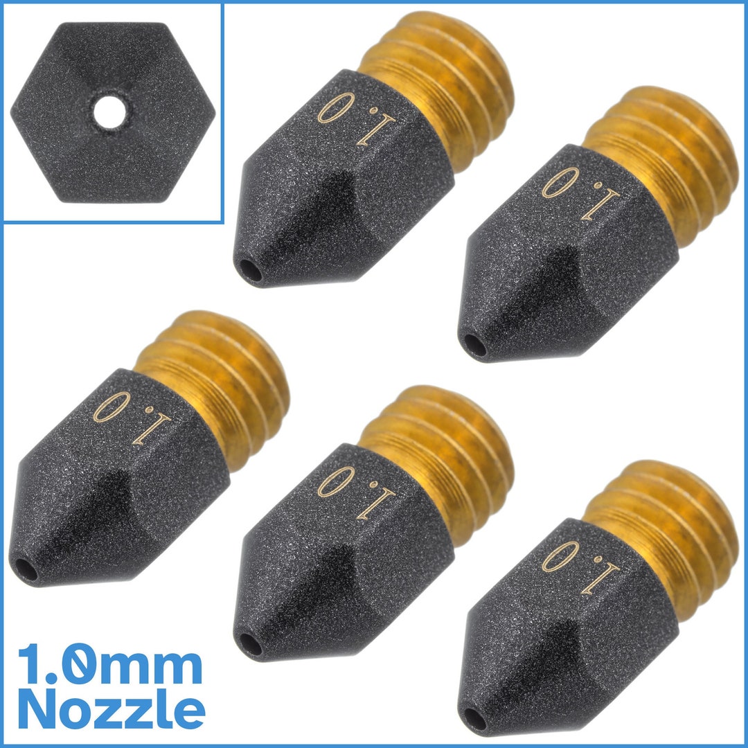 Buy 5pcs MK8 3D Printer Nozzle Brass PTFE Coated Non Stick  Filament 6mm M6 Thread Hole Extruder Hotend Spare Part Replace Fixing  Online
