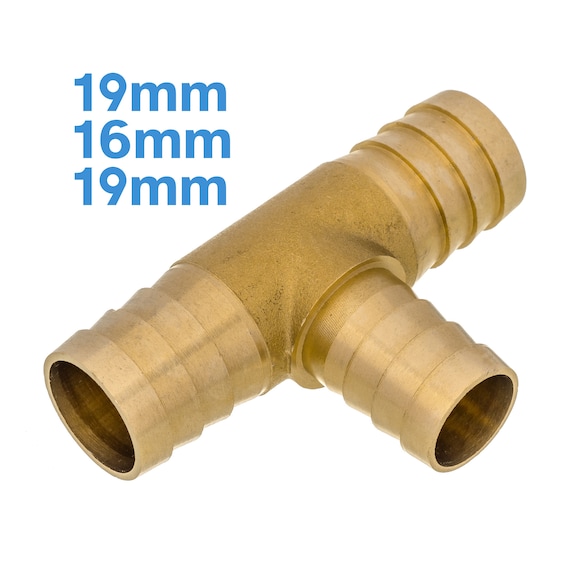 Connecteur de tuyau en T en laiton de 19 mm (3/4'')