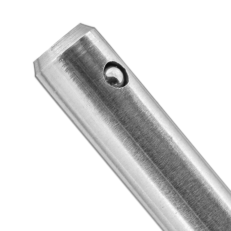 8mm X 60mm Ball Lock Pin With Cable & Black T Head Stainless Steel ...