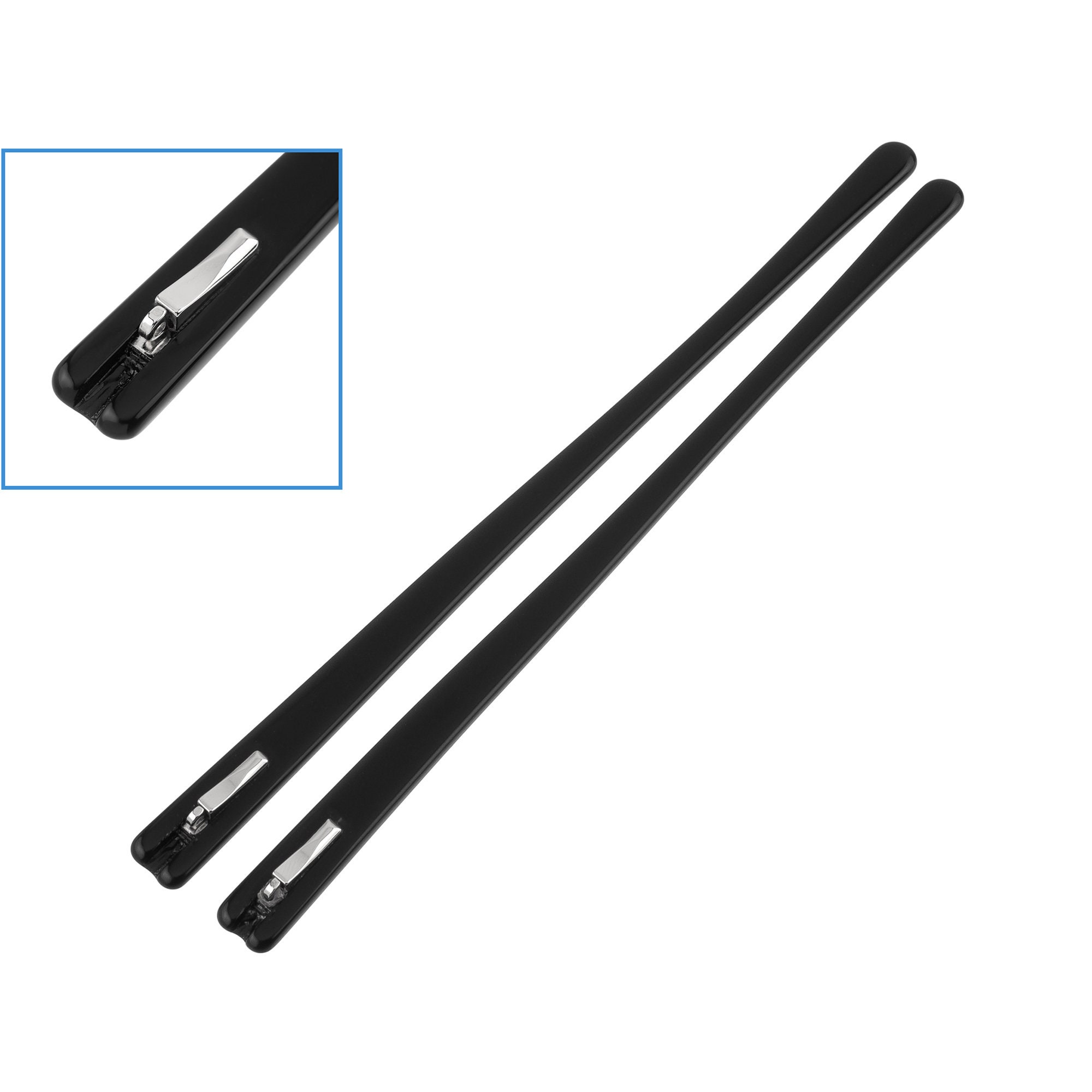 PATIKIL Gommini Per Aste Occhiali In Silicone – Antiscivolo, Blu, 4 Paia, Foro 1.6x2.4mm, Terminali Di Ricambio Universali