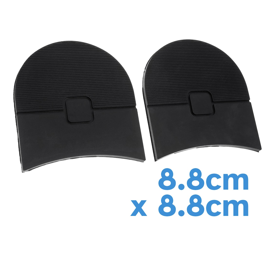8.8mm X 8.8mm Boot Cap Sole Rubber Black Men's Shoe Heel Plate Anti