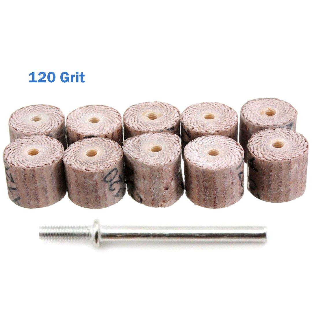 11pcs Sanding Flap 120 Grit Coarse 9mm Round Head Wheel 3mm Etsy